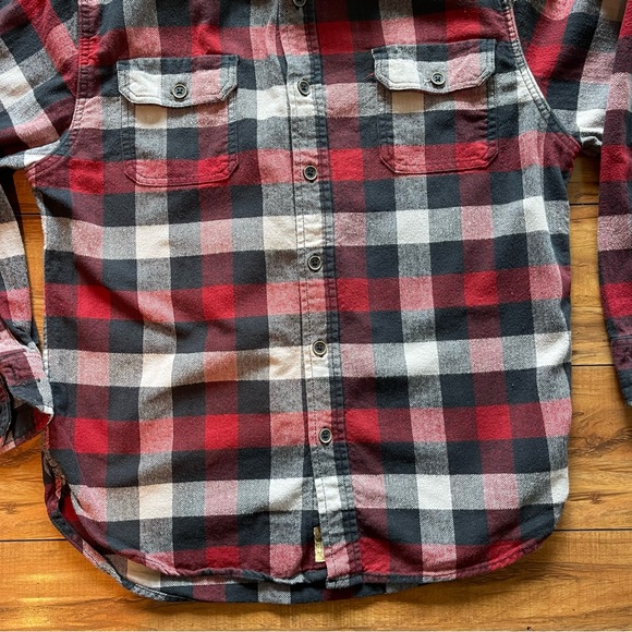 JACHS Flannel Mens Plaid Shirt Medium - Picture 3 of 12